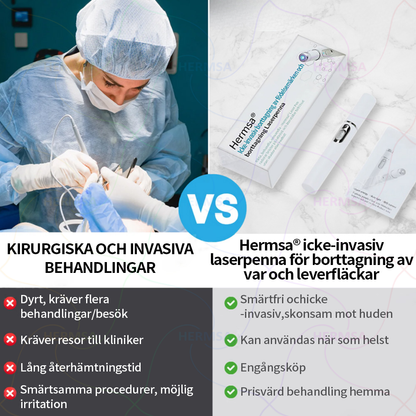 Hermsa® icke-invasiv laserpekare - borttagning av födelsemärken och vårtor