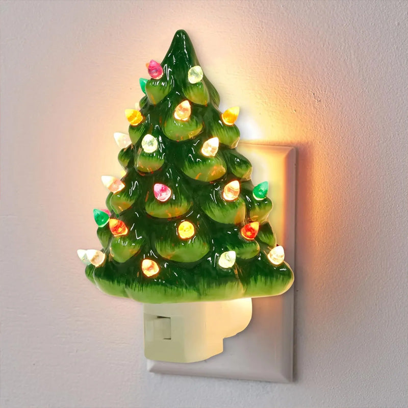 🔥 Christmas Pre-sale - 49% rabatt 🎄Christmas Ceramic Tree Night Light
