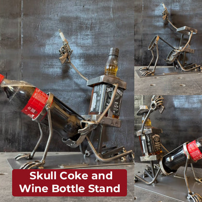 Skull Cola- och vinflaskställ