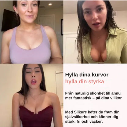 Triangulära tjocka silikonplåster för bröstet