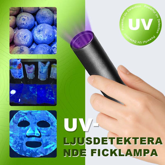 🛡️Ultraviolett svart ljusficklampa för grönsaksinspektion