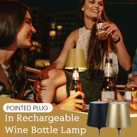 Spetsig Plug-In Uppladdningsbar Vinflasklampa