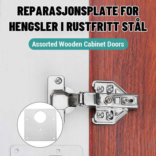Reparationsplatta för Hengsler I Rustfritt Stål