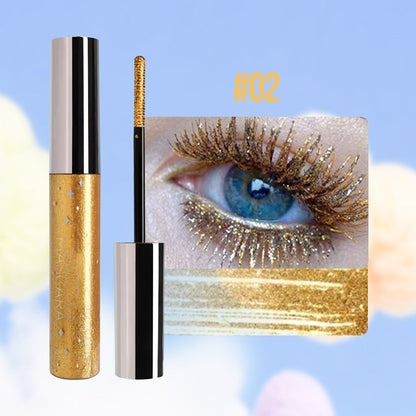 Färgglad Glittermascara