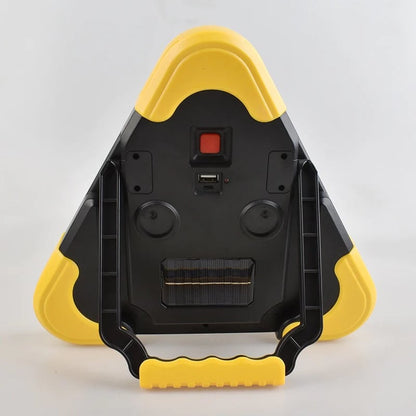 3-IN-1 solcellsdriven varningslampa med nödtriangel