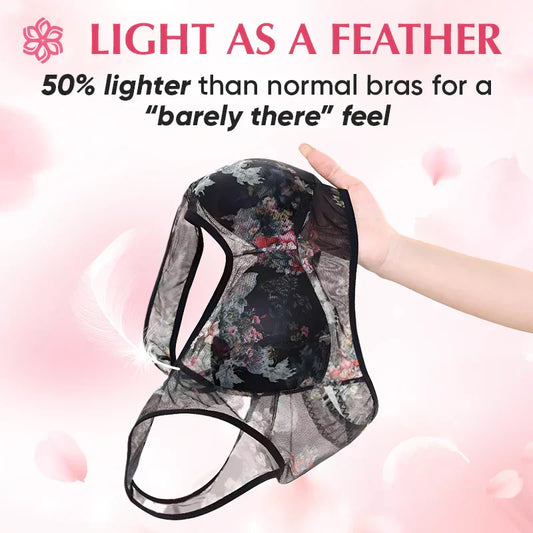 [Rika damkläder] - Ice Silk Lace Everyday Cooling Comfort Bra