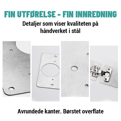 Reparationsplatta för Hengsler I Rustfritt Stål