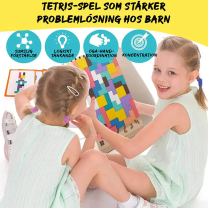 Pedagogiskt Stapelpussel i Trä