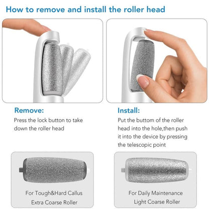 Bliss Silk Pro-Elektriska fötter Callus Remover⚡