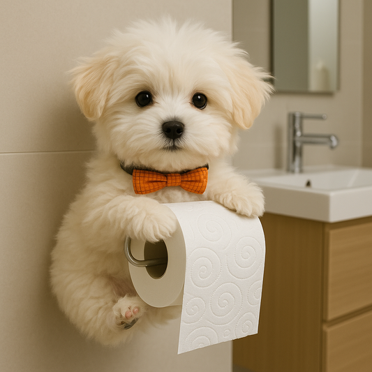 🧻Mjukpappershållare för valp🐕