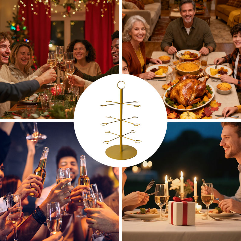 🎉 Julens flervåningars displayställ – perfekt för desserter och dekoration