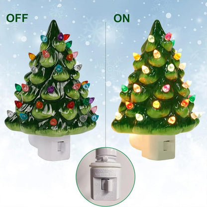 🔥 Christmas Pre-sale - 49% rabatt 🎄Christmas Ceramic Tree Night Light