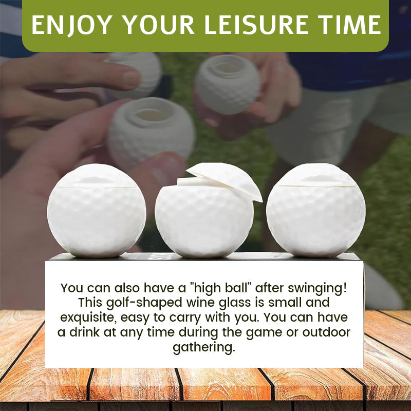 Kreativt golfbollformat shotglas