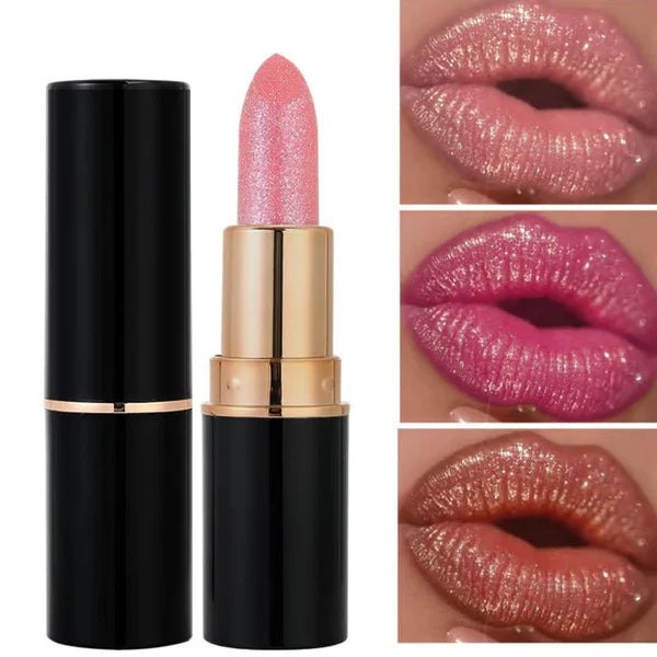 💖Diamond Lip Gloss Glitter Läppstift vattentätt