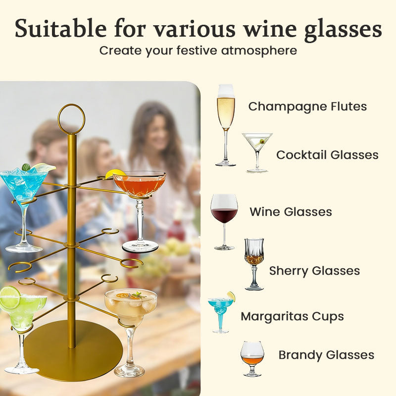 🎉 Julens flervåningars displayställ – perfekt för desserter och dekoration