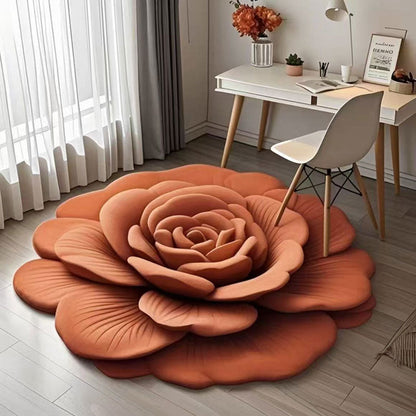 【💥Supermjuk】🌺Mjuk golvmatta med blommönster