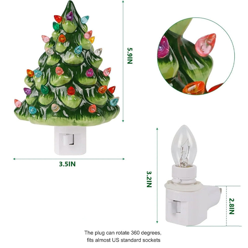 🔥 Christmas Pre-sale - 49% rabatt 🎄Christmas Ceramic Tree Night Light