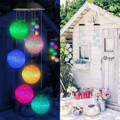 Solcellsdriven LED-hänglampa | AURAWIND