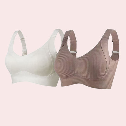 🎁Ribbad push-up-bh med justerbara byglar för kvinnor