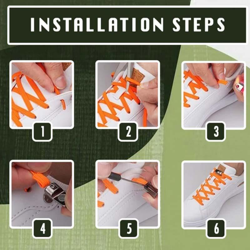 Magnetiska skosnören utan bindning