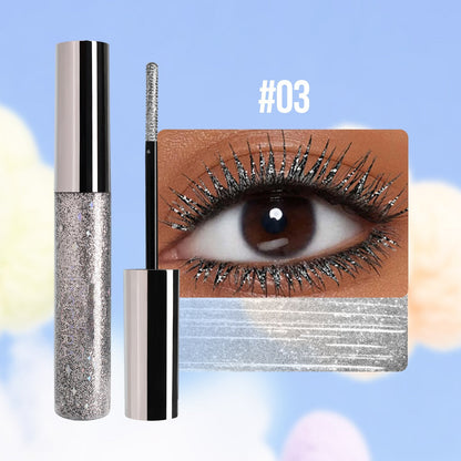 Färgglad Glittermascara