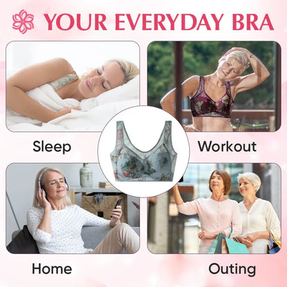[Rika damkläder] - Ice Silk Lace Everyday Cooling Comfort Bra