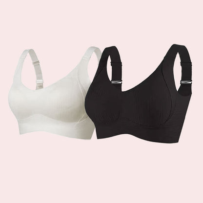 🎁Ribbad push-up-bh med justerbara byglar för kvinnor