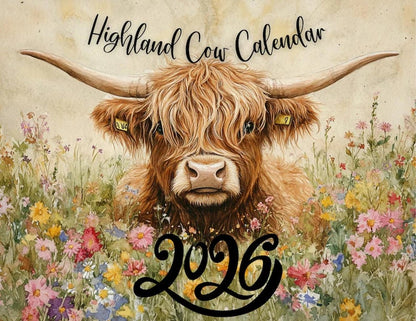 🐮2026 Highland Cattle-kalender📅