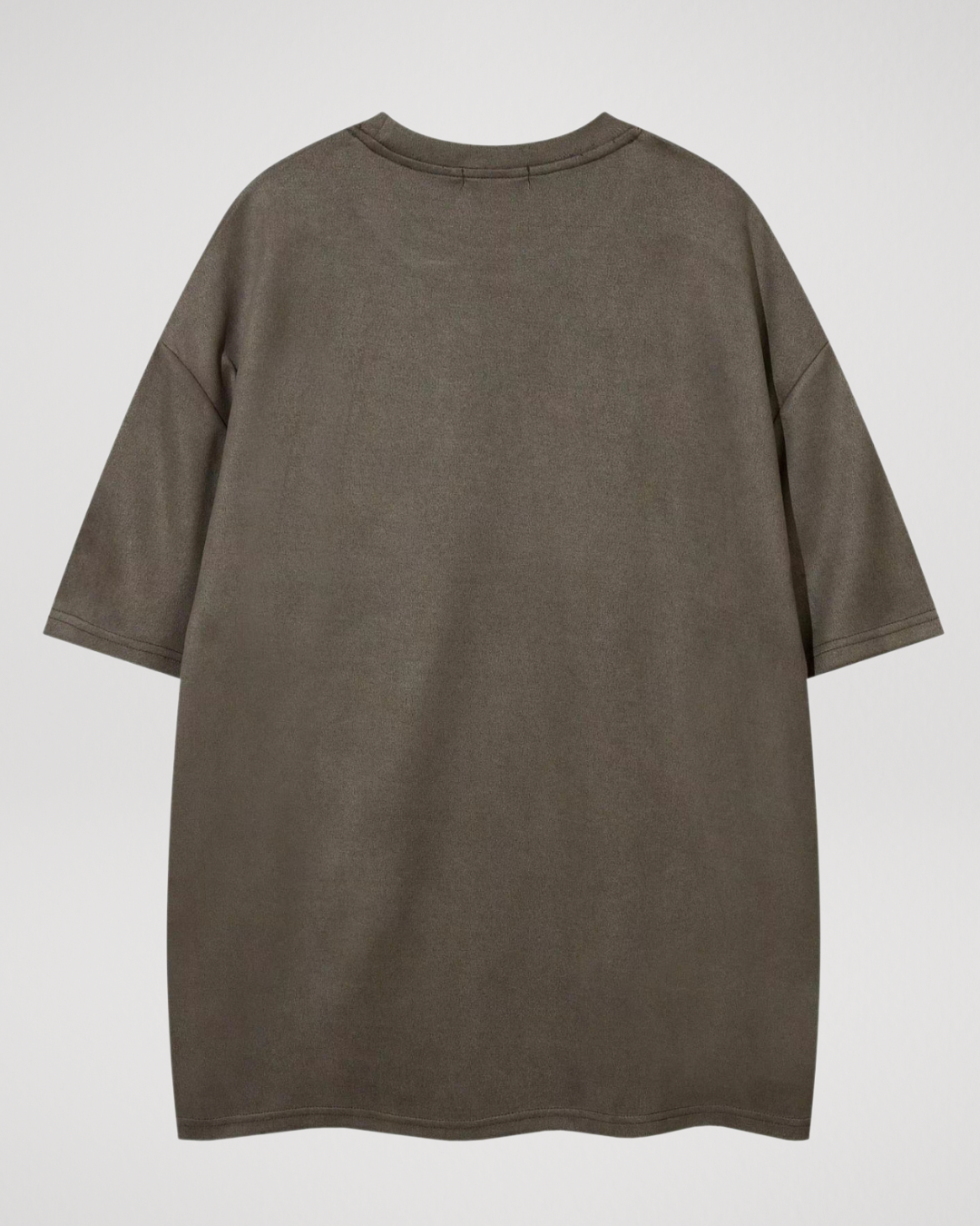 Kortärmad t-shirt med mockamotiv och taggbroderi för män🌵