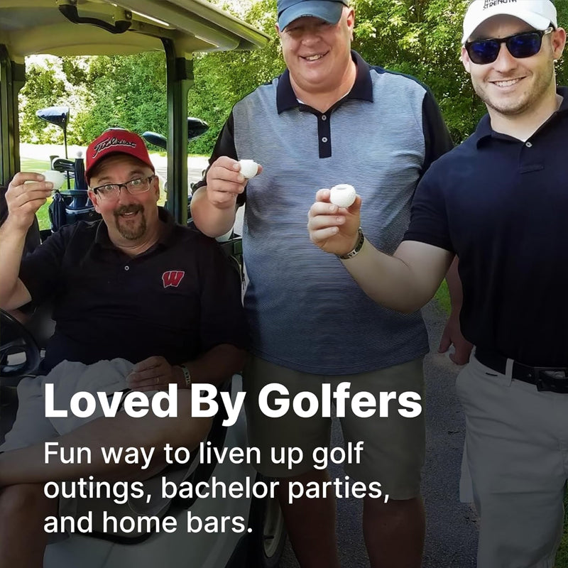 Kreativt golfbollformat shotglas