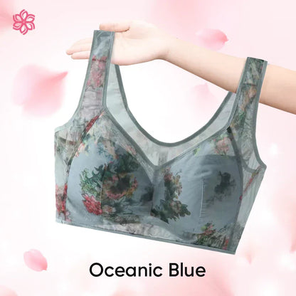 [Rika damkläder] - Ice Silk Lace Everyday Cooling Comfort Bra