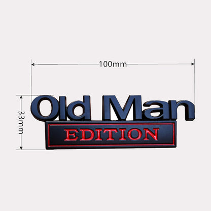 🚗 Old Man Edition auto embleem