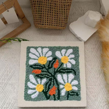 DIY stämplat broderi fotoram broderimaterialkit🧵