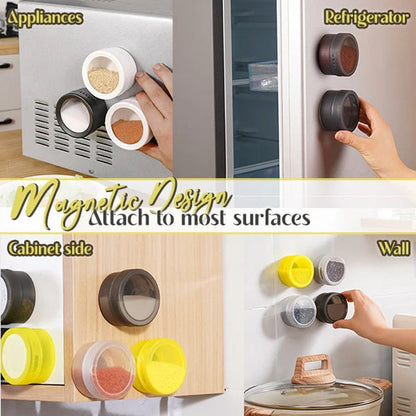 Magnetisk väggmonterad kryddlåda
