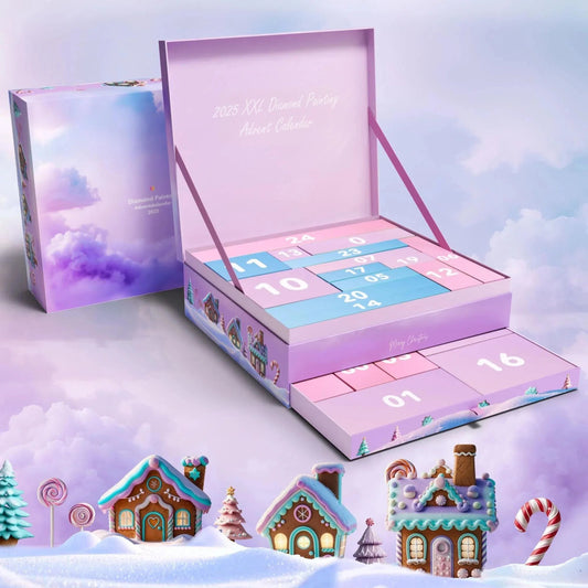 💎2025 XXL diamantmålningsadventskalender – ✨Begränsad upplaga