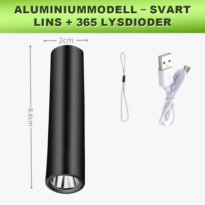 🛡️Ultraviolett svart ljusficklampa för grönsaksinspektion
