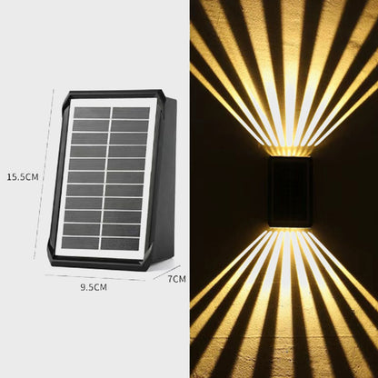 ☀️LED solcellsvägglampa utomhus vattentät