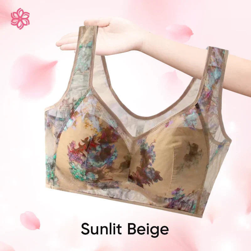 [Rika damkläder] - Ice Silk Lace Everyday Cooling Comfort Bra