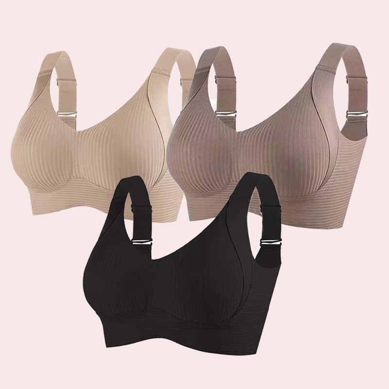 🎁Ribbad push-up-bh med justerbara byglar för kvinnor