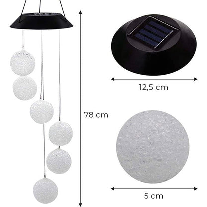 Solcellsdriven LED-hänglampa | AURAWIND