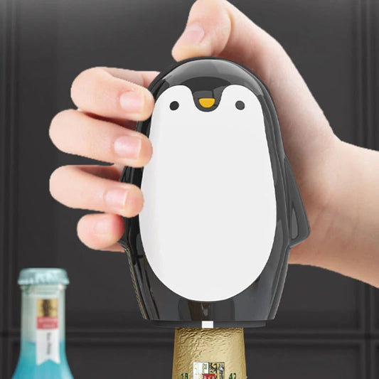 ⚡Köp 1 få 2 gratis！- Penguin rostfri flasköppnare