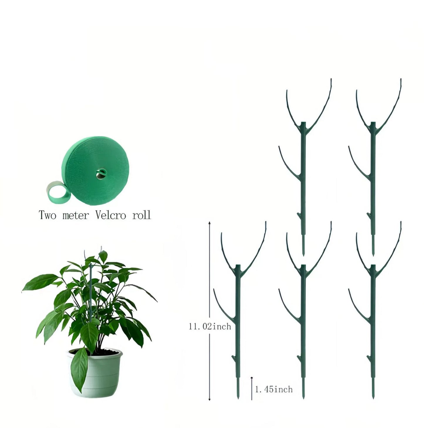 💕💖🌿Trädgårdsskötsel Grön växtstödram
