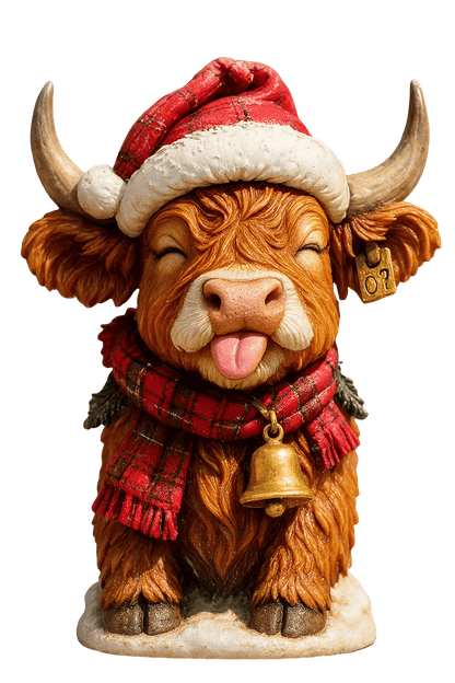 🐮Highland Coo Adventskalender 2025🎄 - 3D handgjord Highland Ko-docka (24 st)
