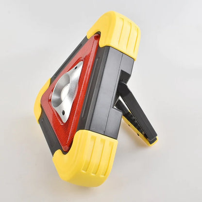 3-IN-1 solcellsdriven varningslampa med nödtriangel