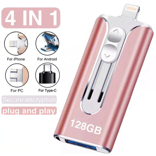 4 i 1 USB Minne - Blixtsnabb Bildöverföring