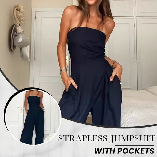 Sylvia™ | Axelbandslös jumpsuit