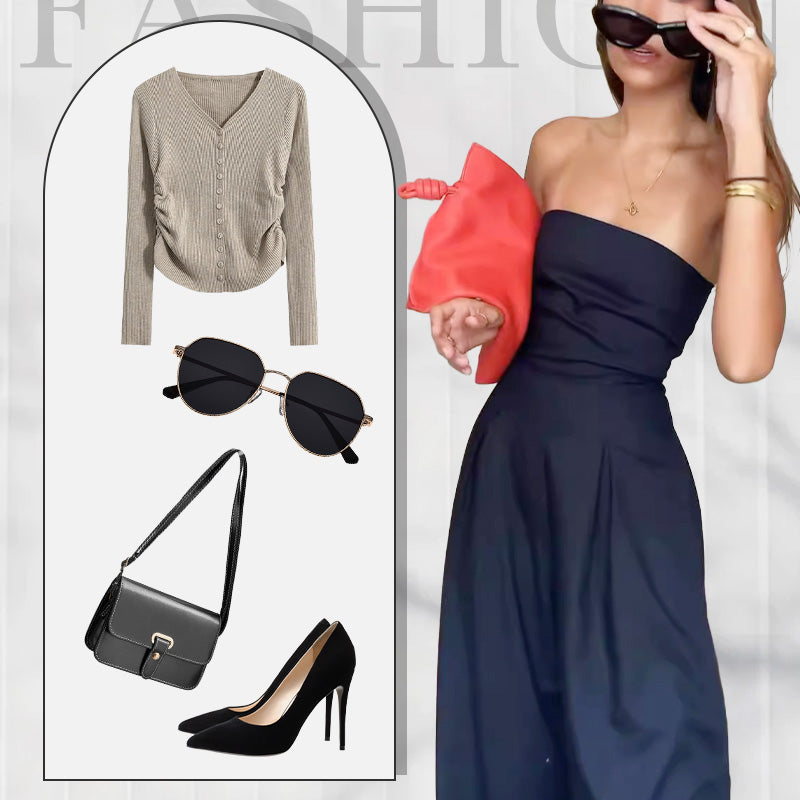 Sylvia™ | Axelbandslös jumpsuit