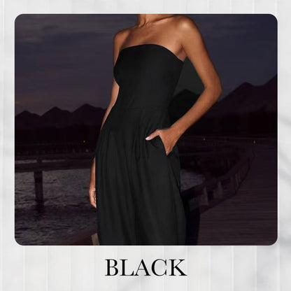 Sylvia™ | Axelbandslös jumpsuit