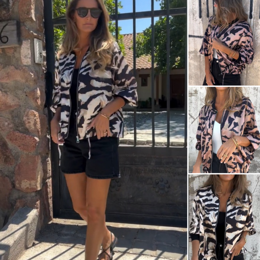🌸Leopardmönstrad jacka för kvinnor🌸