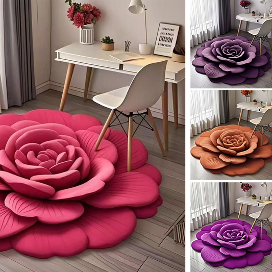 【💥Supermjuk】🌺Mjuk golvmatta med blommönster